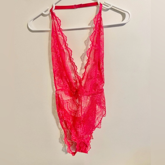 Sz S/M La vie en rose Teddy Margot Lace - Red NWT new with tag - Picture 3 of 8